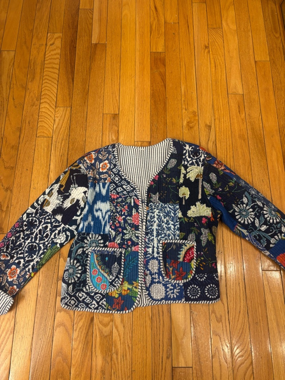 Reversible Patterned Quilted Jacket